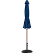 Meridian Furniture Fiji Navy Polyester Patio Umbrella with Base Set