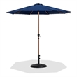 Meridian Furniture Fiji Navy Polyester Patio Umbrella with Base Set