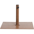 Meridian Furniture Fiji Navy Polyester Patio Umbrella with Base Set
