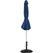 Meridian Furniture Fiji Navy Polyester Patio Umbrella with Base Set