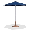 Meridian Furniture Fiji Navy Polyester Patio Umbrella with Base Set