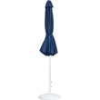 Meridian Furniture Fiji Navy Polyester Patio Umbrella with Base Set