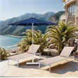 Meridian Furniture Fiji Navy Polyester Patio Umbrella