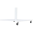 Meridian Furniture Fiji White Polyester Patio Umbrella with Base Set
