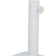 Meridian Furniture Fiji White Polyester Patio Umbrella with Base Set