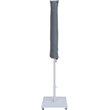 Meridian Furniture Fiji White Polyester Patio Umbrella with Base Set