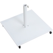 Meridian Furniture Fiji White Polyester Patio Umbrella with Base Set