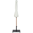 Meridian Furniture Fiji White Polyester Patio Umbrella with Base Set