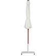 Meridian Furniture Fiji White Polyester Patio Umbrella with Base Set