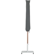 Meridian Furniture Fiji White Polyester Patio Umbrella with Base Set