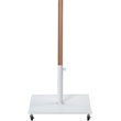 Meridian Furniture Fiji White Polyester Patio Umbrella with Base Set