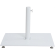 Meridian Furniture Fiji White Polyester Patio Umbrella with Base Set