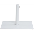 Meridian Furniture Fiji White Polyester Patio Umbrella with Base Set