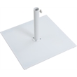 Meridian Furniture Fiji White Polyester Patio Umbrella with Base Set