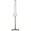 Meridian Furniture Fiji White Polyester Patio Umbrella with Base Set