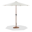 Meridian Furniture Fiji White Polyester Patio Umbrella with Base Set