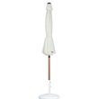 Meridian Furniture Fiji White Polyester Patio Umbrella with Base Set