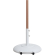 Meridian Furniture Fiji White Polyester Patio Umbrella with Base Set