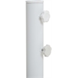 Meridian Furniture Fiji White Polyester Patio Umbrella with Base Set