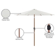 Meridian Furniture Fiji White Polyester Patio Umbrella