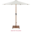 Meridian Furniture Fiji White Polyester Patio Umbrella