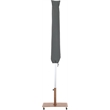 Meridian Furniture Fiji Beige Polyester Patio Umbrella with Base Set