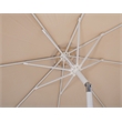Meridian Furniture Fiji Beige Polyester Patio Umbrella with Base Set