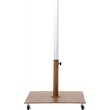Meridian Furniture Fiji Beige Polyester Patio Umbrella with Base Set