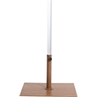 Meridian Furniture Fiji Beige Polyester Patio Umbrella with Base Set