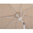 Meridian Furniture Fiji Beige Polyester Patio Umbrella with Base Set
