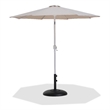 Meridian Furniture Fiji Beige Polyester Patio Umbrella with Base Set