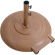 Meridian Furniture Fiji Beige Polyester Patio Umbrella with Base Set