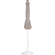 Meridian Furniture Fiji Beige Polyester Patio Umbrella with Base Set