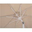 Meridian Furniture Fiji Beige Polyester Patio Umbrella with Base Set