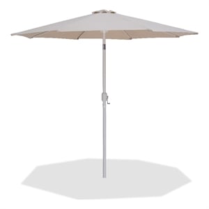 Meridian Furniture Fiji Beige Polyester Patio Umbrella
