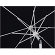 Meridian Furniture Fiji Black Polyester Patio Umbrella with Base Set