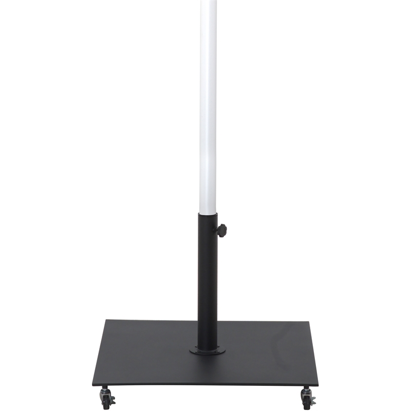 Meridian Furniture Fiji Black Polyester Patio Umbrella with Base Set