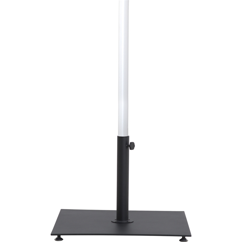 Meridian Furniture Fiji Black Polyester Patio Umbrella with Base Set