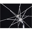 Meridian Furniture Fiji Black Polyester Patio Umbrella with Base Set