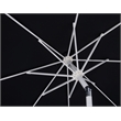 Meridian Furniture Fiji Black Polyester Patio Umbrella with Base Set
