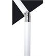 Meridian Furniture Fiji Black Polyester Patio Umbrella with Base Set