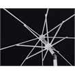 Meridian Furniture Fiji Black Polyester Patio Umbrella with Base Set