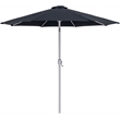 Meridian Furniture Fiji Black Polyester Patio Umbrella with Base Set