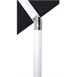 Meridian Furniture Fiji Black Polyester Patio Umbrella with Base Set