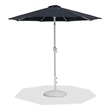 Meridian Furniture Fiji Black Polyester Patio Umbrella with Base Set