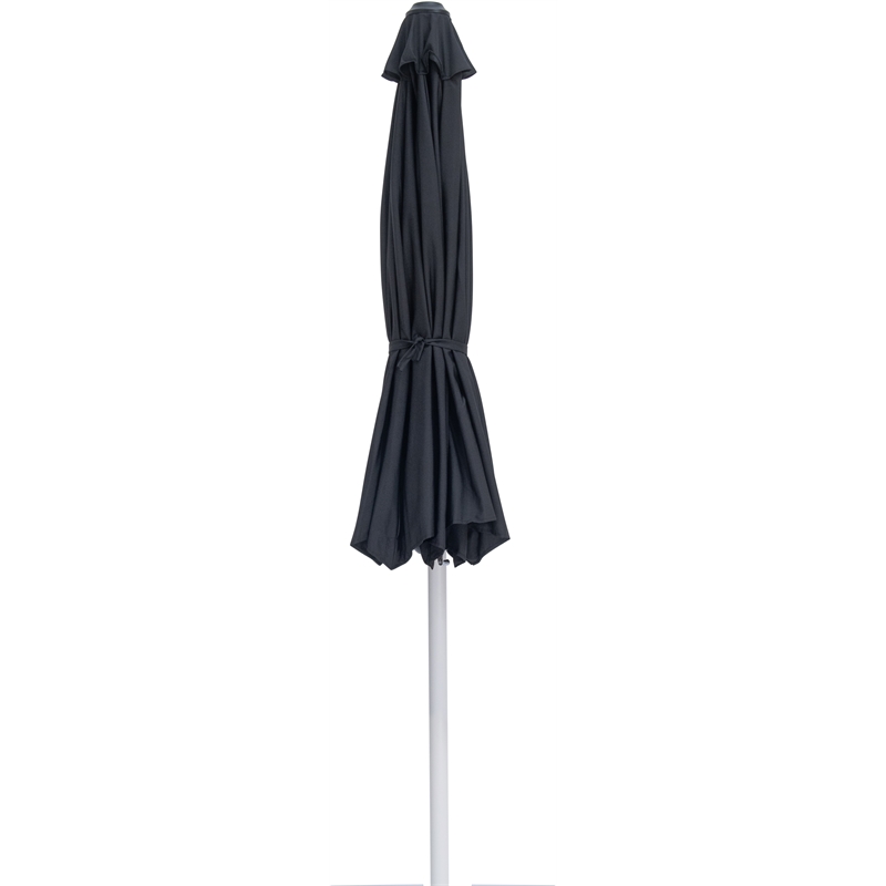Meridian Furniture Fiji Black Polyester Patio Umbrella