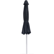 Meridian Furniture Fiji Black Polyester Patio Umbrella