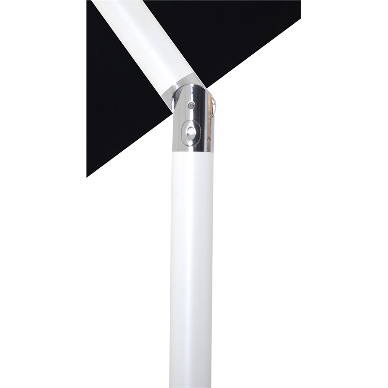 Meridian Furniture Fiji Black Polyester Patio Umbrella
