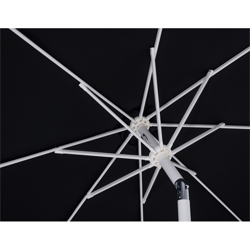 Meridian Furniture Fiji Black Polyester Patio Umbrella