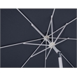 Meridian Furniture Fiji Grey Polyester Patio Umbrella with Base Set